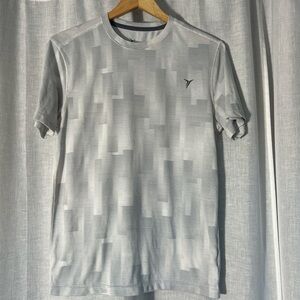 Old Navy Light Gray Geometric Men's Tee